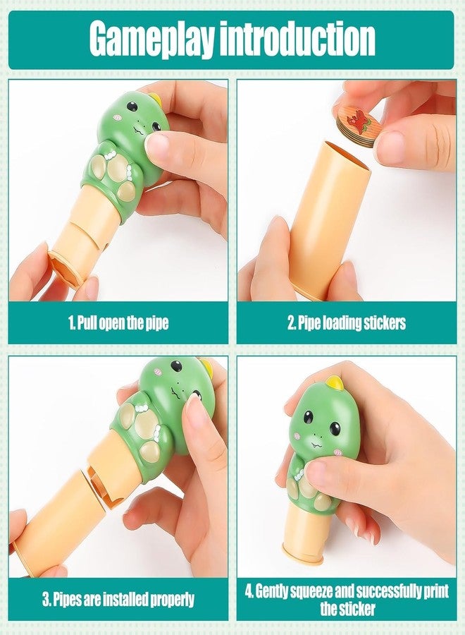 Slipps مجموعة ملصقات سليبس مع أكثر من 100 ملصق للأطفال، كتاب ملصقات للفنون والحرف اليدوية للأطفال الصغار، لعبة سفر إبداعية للأطفال الصغار من عمر 3 إلى 7 سنوات (ديناصور) - Image 4